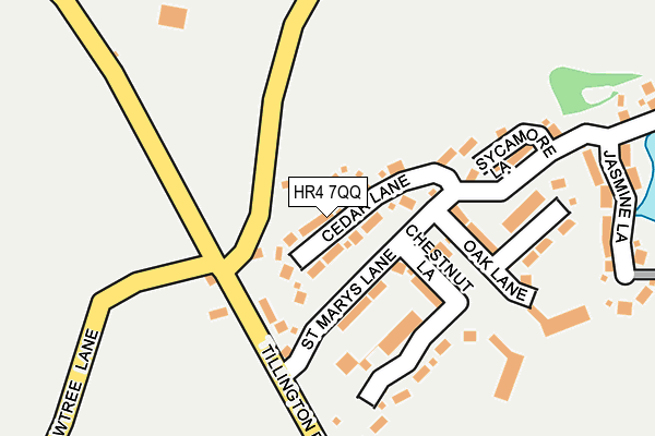 HR4 7QQ map - OS OpenMap – Local (Ordnance Survey)