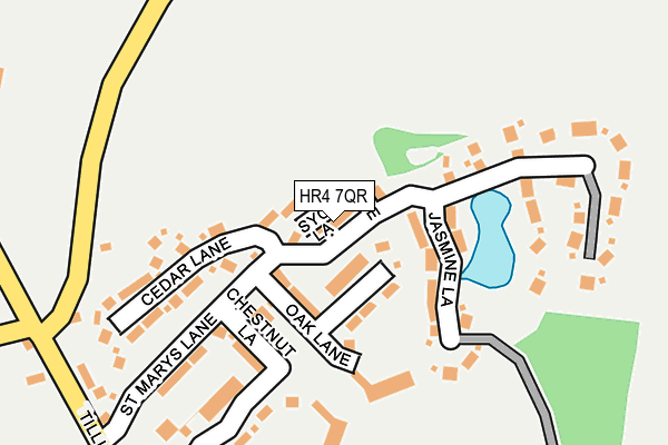 HR4 7QR map - OS OpenMap – Local (Ordnance Survey)