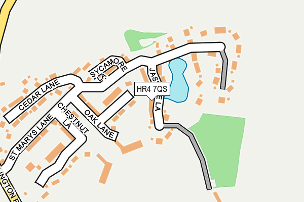 HR4 7QS map - OS OpenMap – Local (Ordnance Survey)