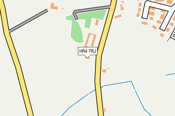 HR4 7RJ map - OS OpenMap – Local (Ordnance Survey)