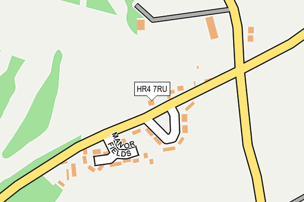 HR4 7RU map - OS OpenMap – Local (Ordnance Survey)