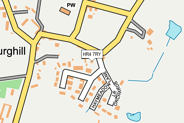 HR4 7RY map - OS OpenMap – Local (Ordnance Survey)