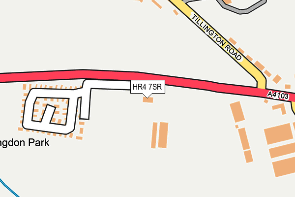 HR4 7SR map - OS OpenMap – Local (Ordnance Survey)