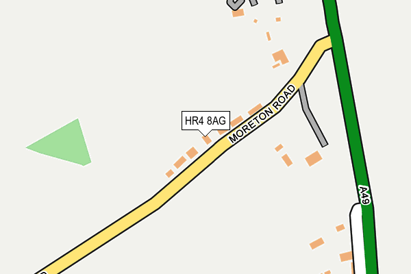 HR4 8AG map - OS OpenMap – Local (Ordnance Survey)
