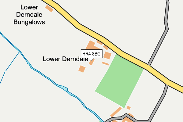 HR4 8BG map - OS OpenMap – Local (Ordnance Survey)