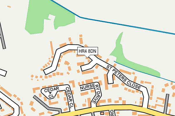 HR4 8DN map - OS OpenMap – Local (Ordnance Survey)