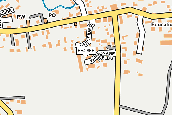 HR4 8FE map - OS OpenMap – Local (Ordnance Survey)