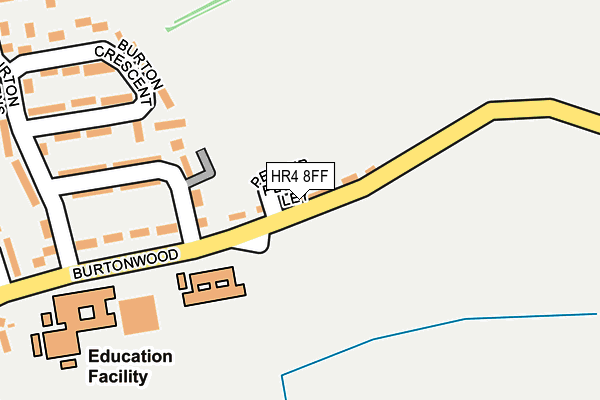 HR4 8FF map - OS OpenMap – Local (Ordnance Survey)