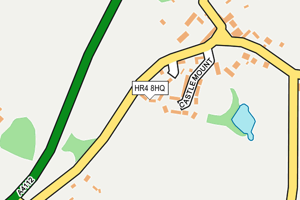 HR4 8HQ map - OS OpenMap – Local (Ordnance Survey)