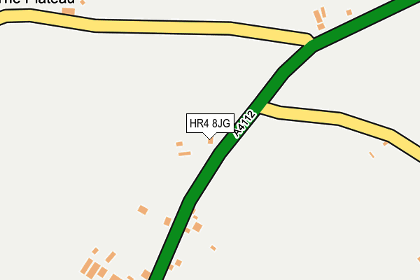 HR4 8JG map - OS OpenMap – Local (Ordnance Survey)