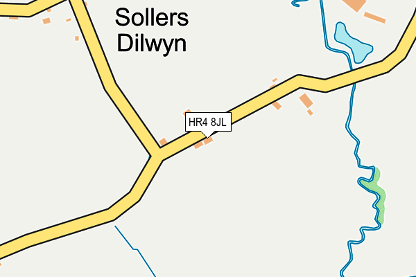 HR4 8JL map - OS OpenMap – Local (Ordnance Survey)