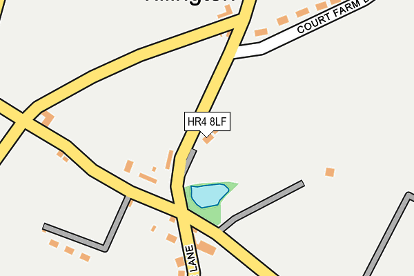 HR4 8LF map - OS OpenMap – Local (Ordnance Survey)