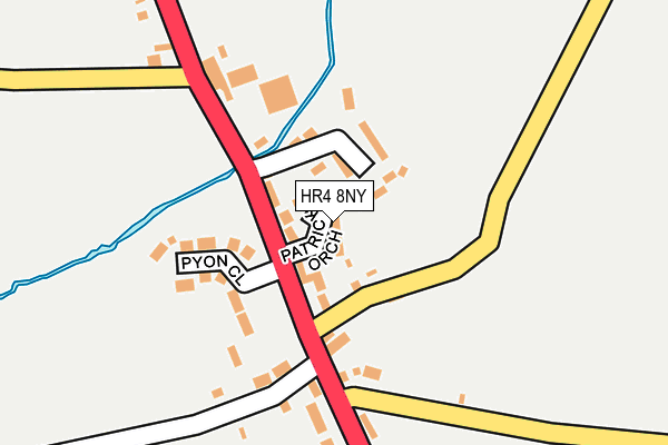 HR4 8NY map - OS OpenMap – Local (Ordnance Survey)