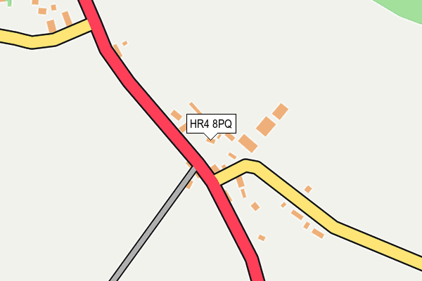 HR4 8PQ map - OS OpenMap – Local (Ordnance Survey)