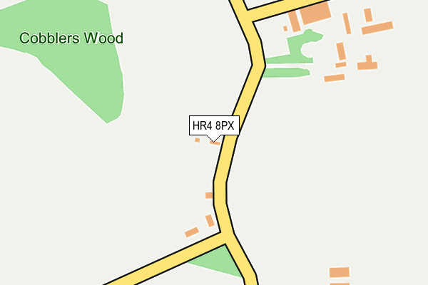 HR4 8PX map - OS OpenMap – Local (Ordnance Survey)