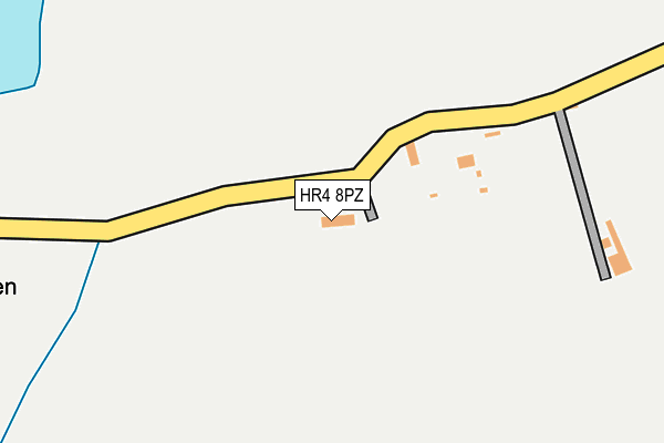 HR4 8PZ map - OS OpenMap – Local (Ordnance Survey)