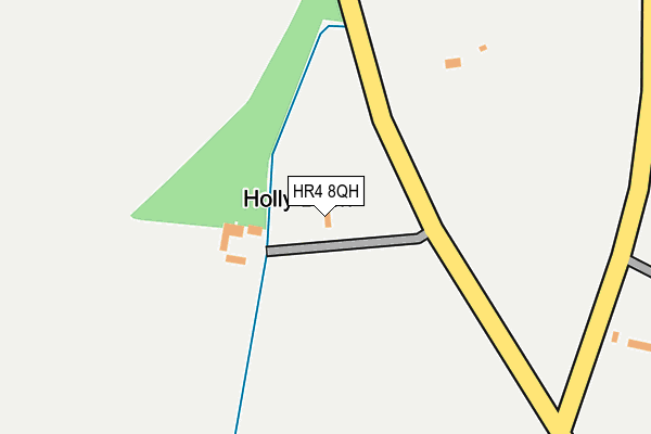 HR4 8QH map - OS OpenMap – Local (Ordnance Survey)