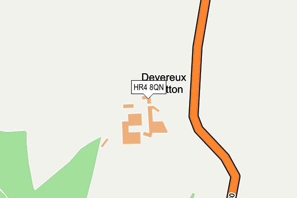 HR4 8QN map - OS OpenMap – Local (Ordnance Survey)