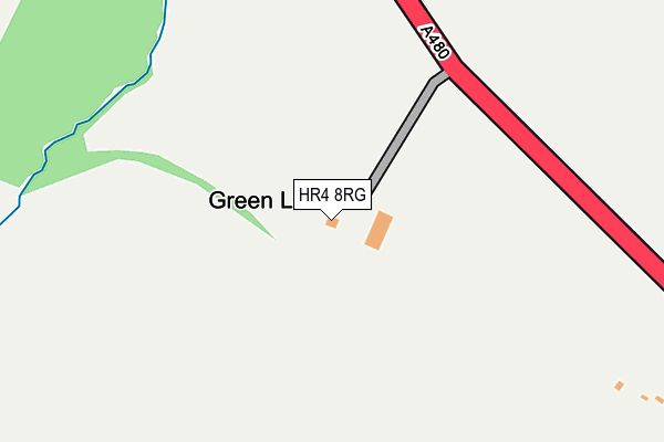 HR4 8RG map - OS OpenMap – Local (Ordnance Survey)