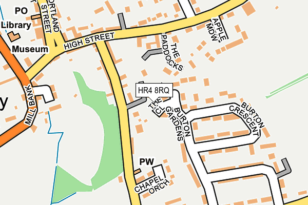 HR4 8RQ map - OS OpenMap – Local (Ordnance Survey)