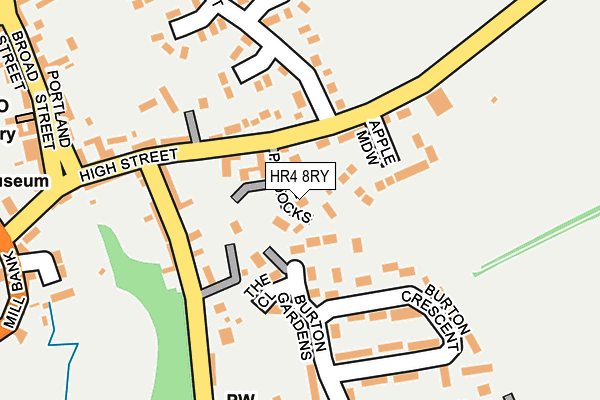 HR4 8RY map - OS OpenMap – Local (Ordnance Survey)