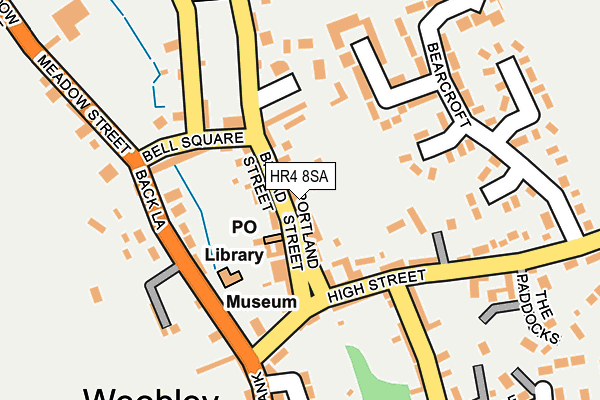 HR4 8SA map - OS OpenMap – Local (Ordnance Survey)