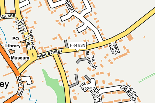 HR4 8SN map - OS OpenMap – Local (Ordnance Survey)