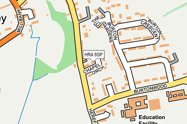 HR4 8SP map - OS OpenMap – Local (Ordnance Survey)