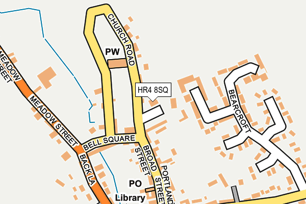HR4 8SQ map - OS OpenMap – Local (Ordnance Survey)