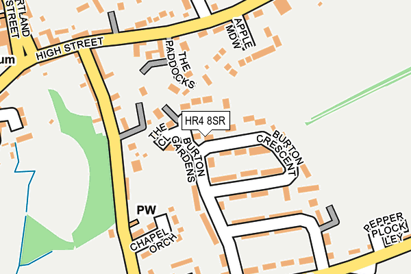 HR4 8SR map - OS OpenMap – Local (Ordnance Survey)
