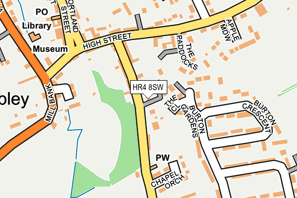 HR4 8SW map - OS OpenMap – Local (Ordnance Survey)
