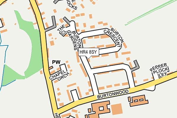 HR4 8SY map - OS OpenMap – Local (Ordnance Survey)