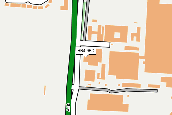 HR4 9BD map - OS OpenMap – Local (Ordnance Survey)