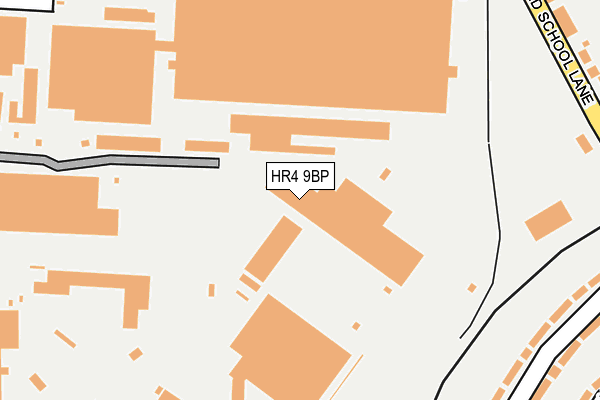 HR4 9BP map - OS OpenMap – Local (Ordnance Survey)