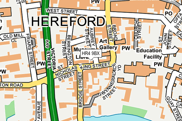 Map of LA BODEGA HEREFORD LLP at local scale