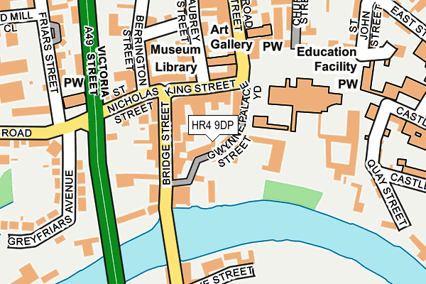 HR4 9DP map - OS OpenMap – Local (Ordnance Survey)
