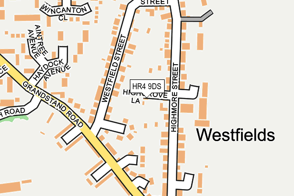 HR4 9DS map - OS OpenMap – Local (Ordnance Survey)