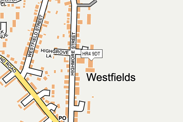 HR4 9DT map - OS OpenMap – Local (Ordnance Survey)