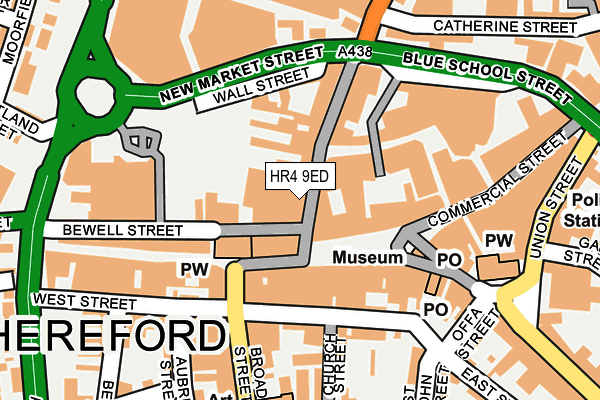 HR4 9ED map - OS OpenMap – Local (Ordnance Survey)