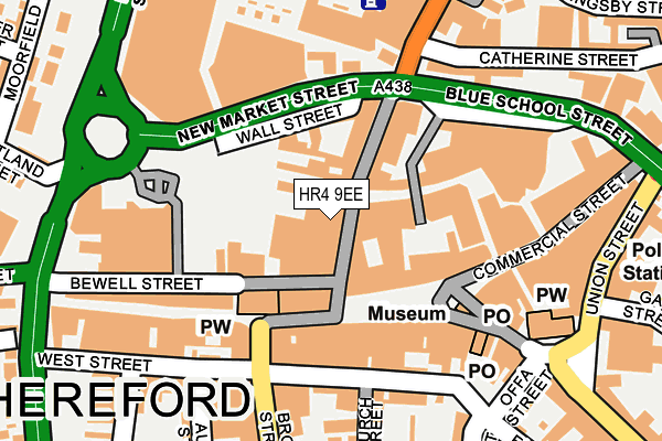 HR4 9EE map - OS OpenMap – Local (Ordnance Survey)