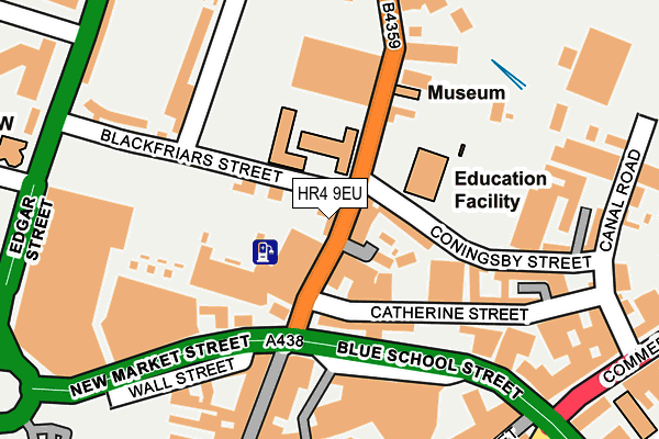 HR4 9EU map - OS OpenMap – Local (Ordnance Survey)