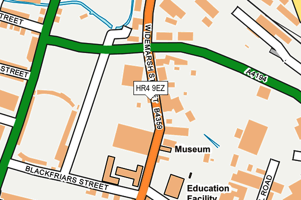 HR4 9EZ map - OS OpenMap – Local (Ordnance Survey)