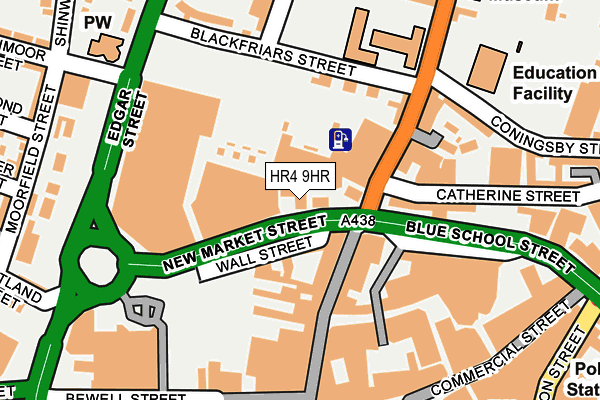 HR4 9HR map - OS OpenMap – Local (Ordnance Survey)