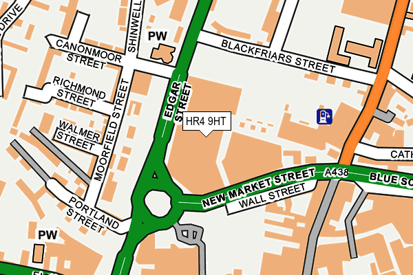 HR4 9HT map - OS OpenMap – Local (Ordnance Survey)