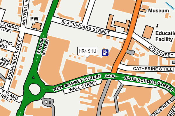HR4 9HU map - OS OpenMap – Local (Ordnance Survey)