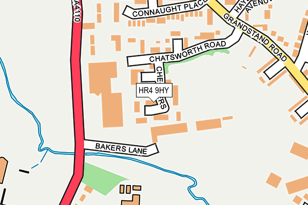 HR4 9HY map - OS OpenMap – Local (Ordnance Survey)