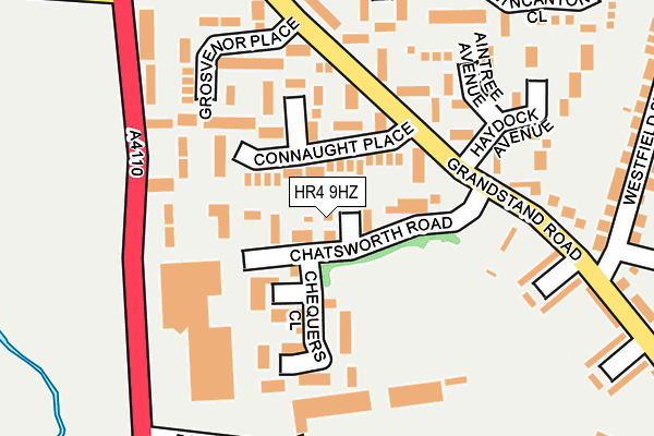 HR4 9HZ map - OS OpenMap – Local (Ordnance Survey)