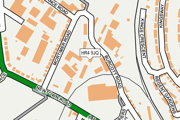 HR4 9JQ map - OS OpenMap – Local (Ordnance Survey)