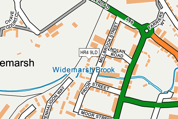 HR4 9LD map - OS OpenMap – Local (Ordnance Survey)