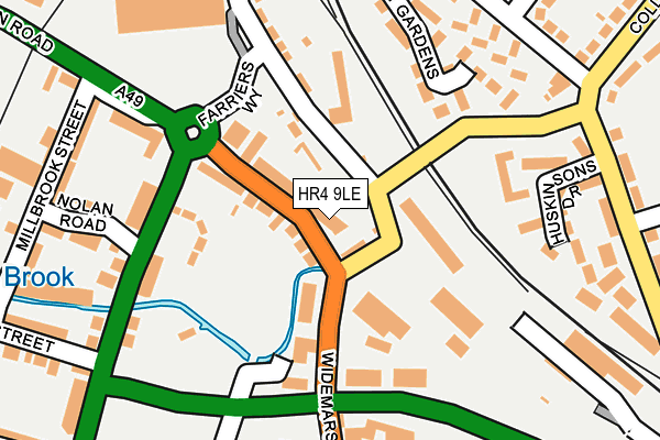 HR4 9LE map - OS OpenMap – Local (Ordnance Survey)